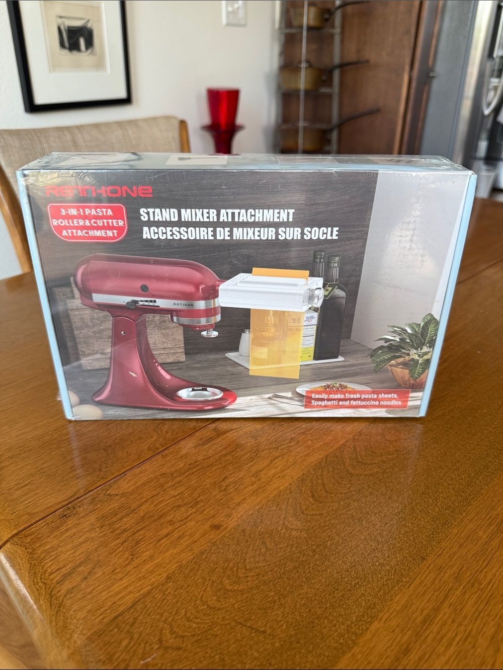 NIB RETHONE Pasta Maker Attachment for KitchenAid Stand Mixers 3 in 1 Set